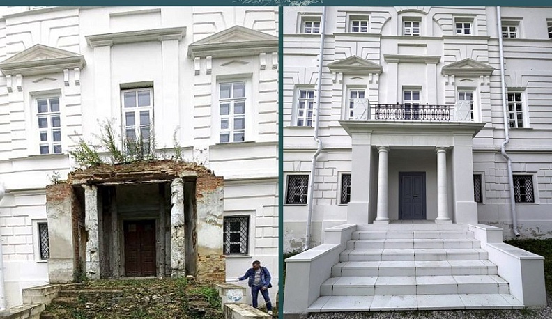 В Калужской области отреставрировали входные группы Дома Щепочкина