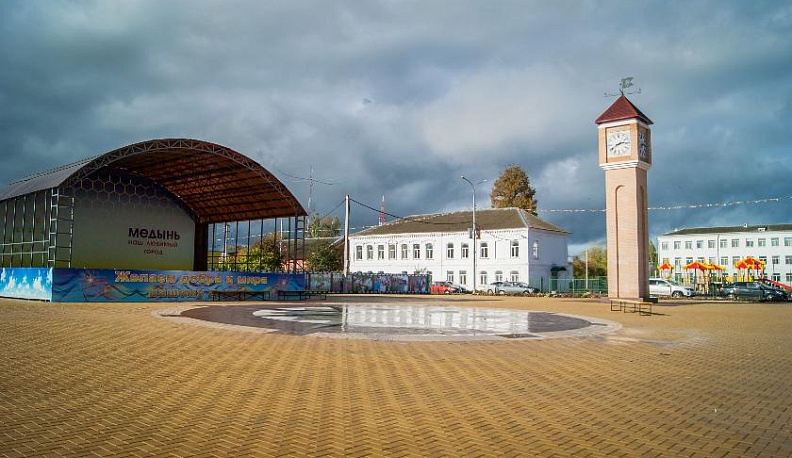 Проект площади «Городские часы» в Медыни включен в реестр лучших практик благоустройства