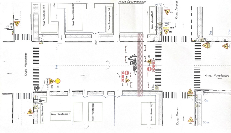 Улицу Чижевского в Калуге вновь перекроют на два дня