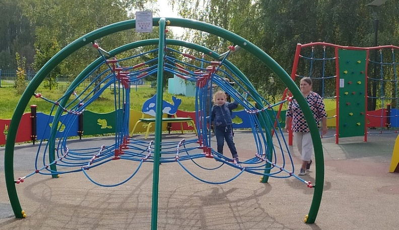 В Сухиничах построили веревочный парк