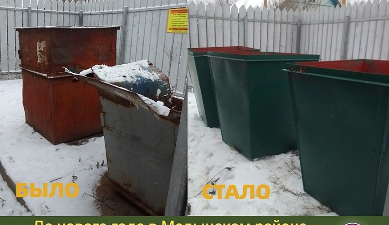 В Медынском районе в очереди на замену находятся 184 мусорных контейнера
