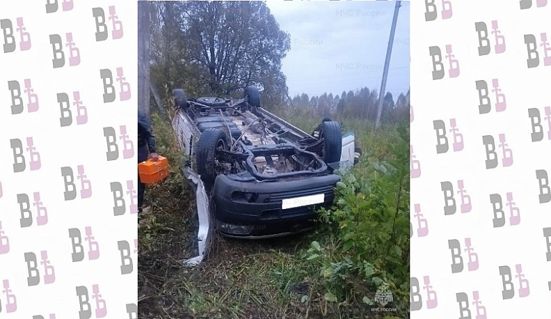 Автомобиль немецкого производства перевернулся в Калужской области
