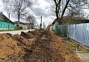 В Мосальске началось благоустройство тротуарной аллеи в рамках нацппроекта