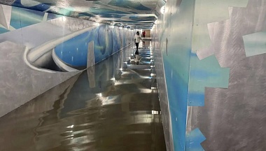 В Обнинске подземный переход оказался в воде из-за отключения насоса