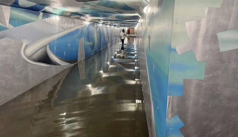 В Обнинске подземный переход затопило после внезапного отключения насоса