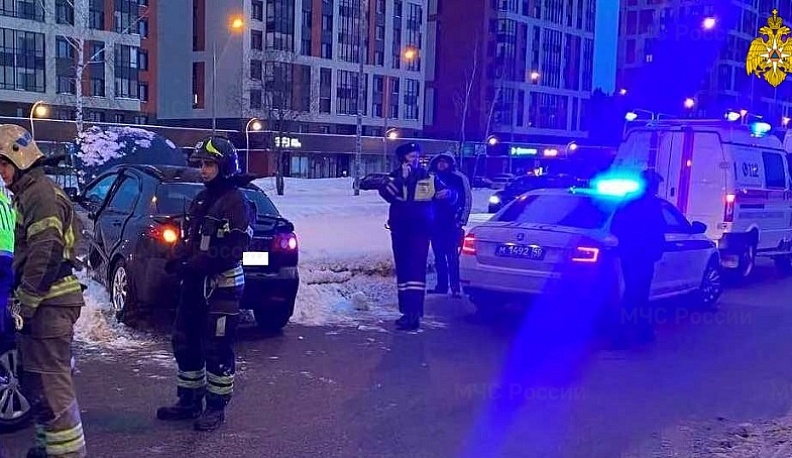 В центре Обнинска столкнулись две иномарки