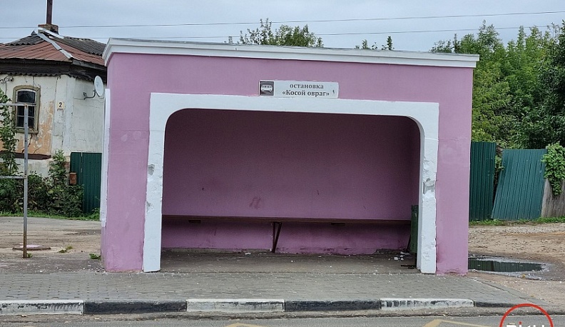 В одном из районов Калужской области появилась пенопластовая остановка