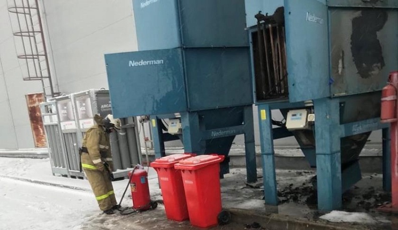 В индустриальном парке «Росва» загорелась фильтрующая станция