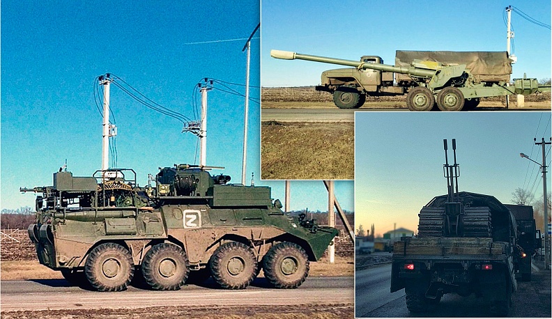 Чем ближе зона СВО тем больше военной техники на дорогах.