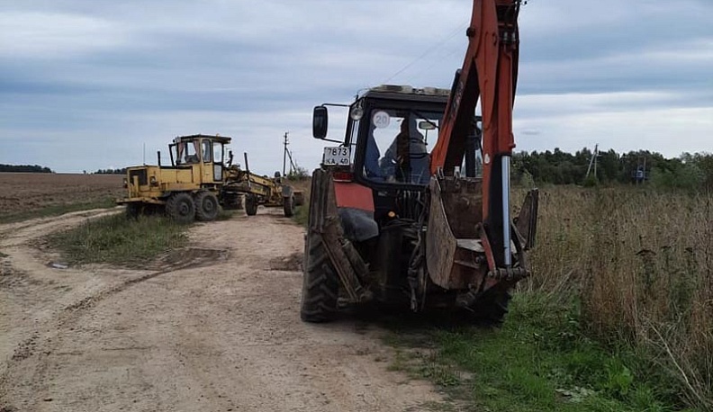 В Ферзиковском районе построят альтернативную дорогу к трем деревням