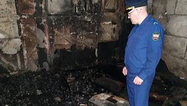 На улице Гурьянова в Калуге при пожаре в многоэтажке погиб пенсионер