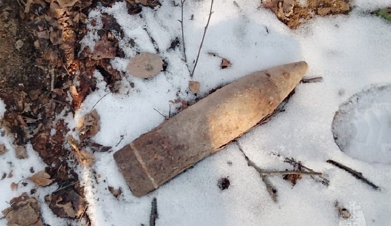 В Калужской области обезвредили снаряд