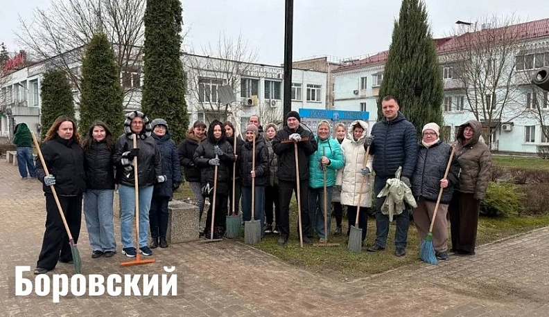 Весенние субботники прошли в Юхновском и Боровском округах