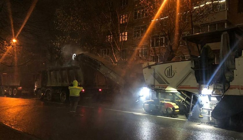 В Калуге ремонтируют улицу Циолковского