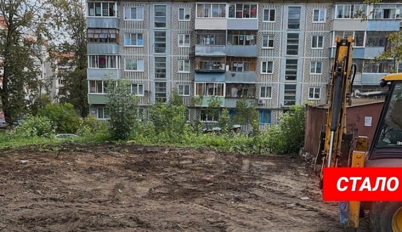 На улице Степана Разина в Калуге снесли бесхозный гараж