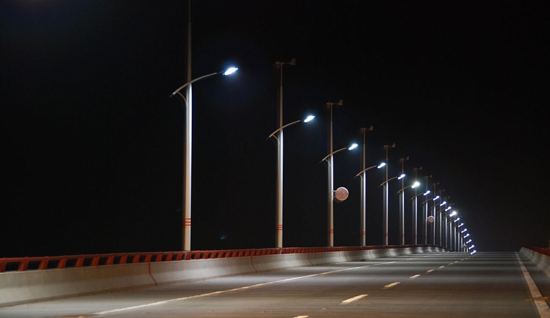 В Калуге на нескольких улицах заменили освещение