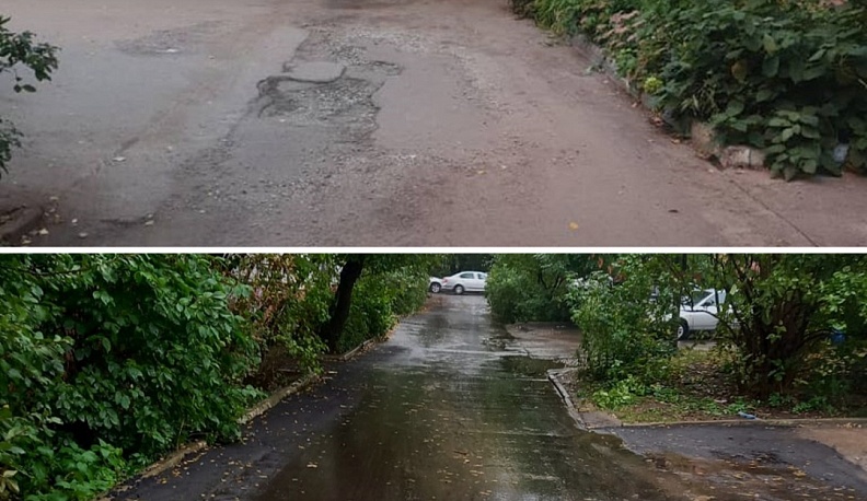 В Калуге отремонтировали 80 межквартальных проездов