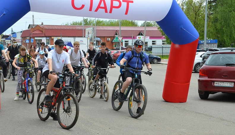 Жители Медыни поучаствовали в большом велопробеге
