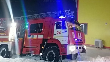 В Тарусе сгорел цех по изготовлению свечей