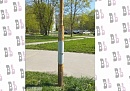 В Обнинске по просьбе жителя убрали провода на столбе уличного фонаря