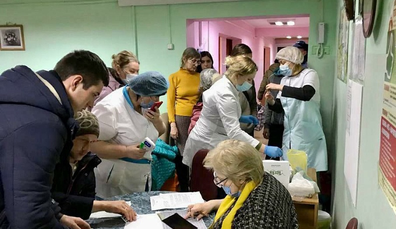 В санаторий «Спутник» Калужской области прибыли более сотни переселенцев с Украины