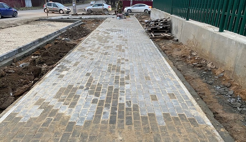 В Калуге отремонтировали дорогу на улице Маяковского