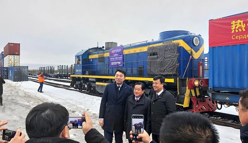 В Калужскую область прибыл поезд из Китая