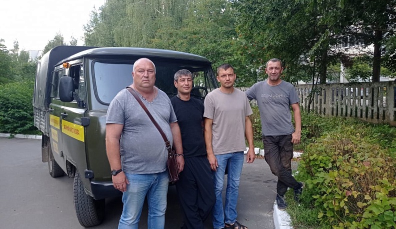 Тарусяне помогают в восстановлении Первомайска