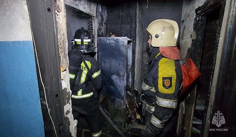 В Обнинске при пожаре пострадали двое детей