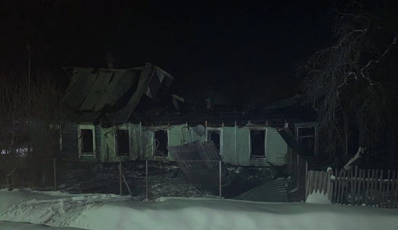 В Калужской области в пожаре погибли мужчина и женщина