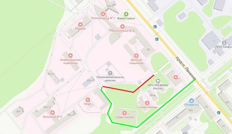 В Обнинске в больничном городке временно ограничили движение