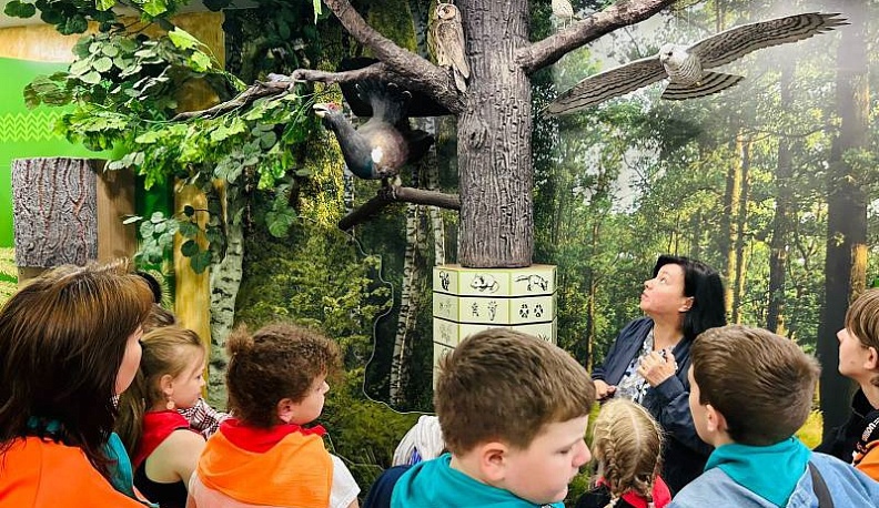В визит-центре нацпарка «Угра» проходят экскурсии для детей