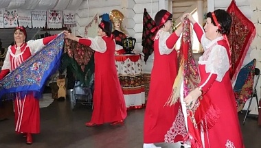 В Мещовском музее трех цариц прошла интерактивная выставка русского платка