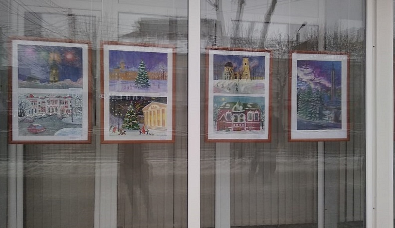 Юные калужане нарисовали Новогоднюю столицу России 
