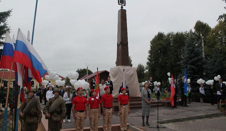 В Жиздре открыли обелиск «Город воинской доблести»
