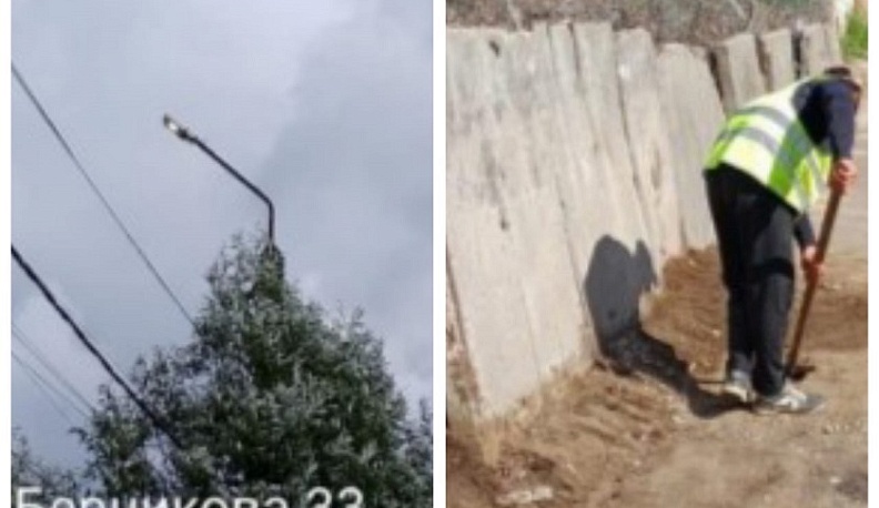 После обращений в интернете в Боровске заменили освещение и восстановили плиты на тротуаре