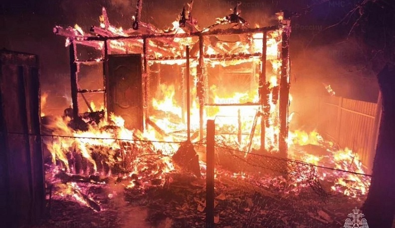 Под Калугой дотла сгорела дача