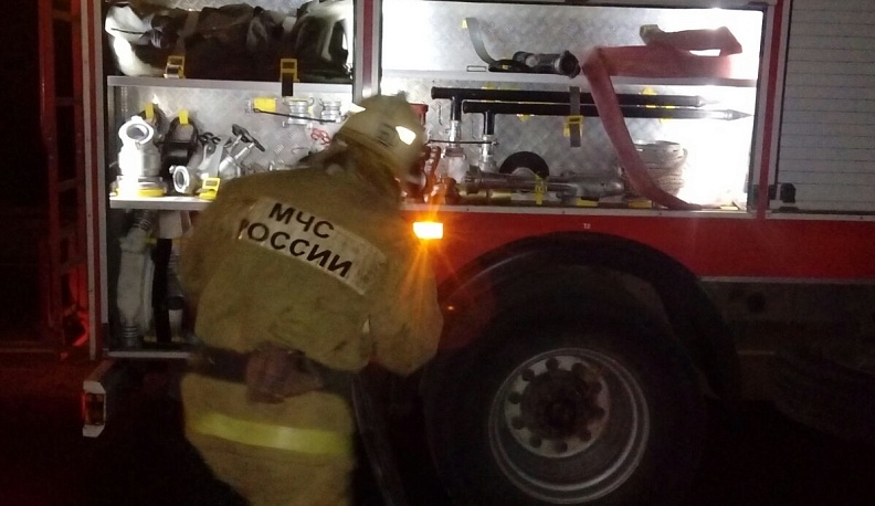 В Калужской области при пожаре квартиры пострадал человек