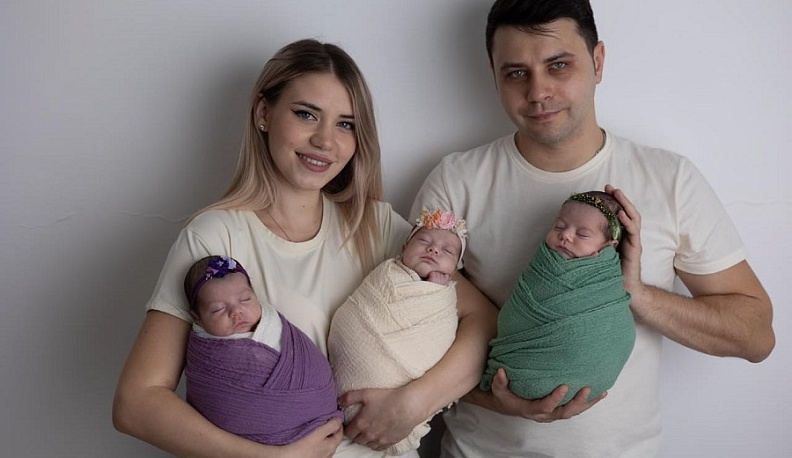 Молодая пара из Обнинска с рождением тройни получила ряд социальных выплат