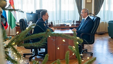 Владислав Шапша встретился с участником кадровой программы «Герои земли Калужской» Артуром Титовым