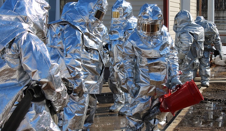 Спасатели ликвидировали учебный пожар на газохранилище во Мстихино