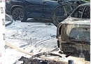 В Дзержинском округе после столкновения сгорел автомобиль В Дзержинском округе после столкновения сгорел автомобиль