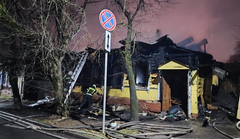 В Калуге при тушении пожара на Рылеева нашли труп женщины