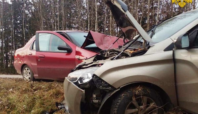 В Калужской области в столкновении «Фиата» и «Лады» пострадали три человека