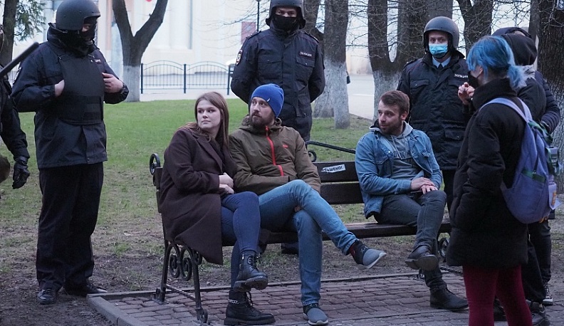 В Калуге провалилась несанкционированная акция