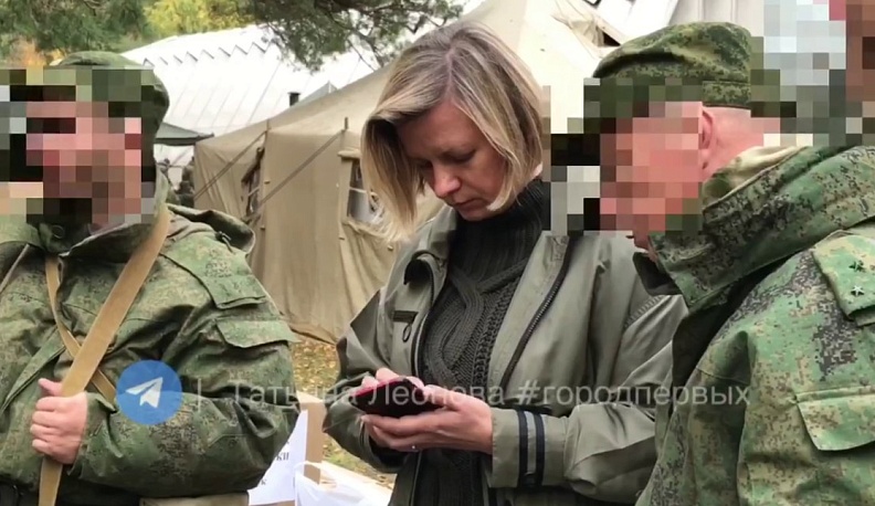 Татьяна Леонова навестила мобилизованных калужан в Ногинске