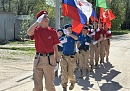 В Тарусе юнармейцы провели парад для ветеранов