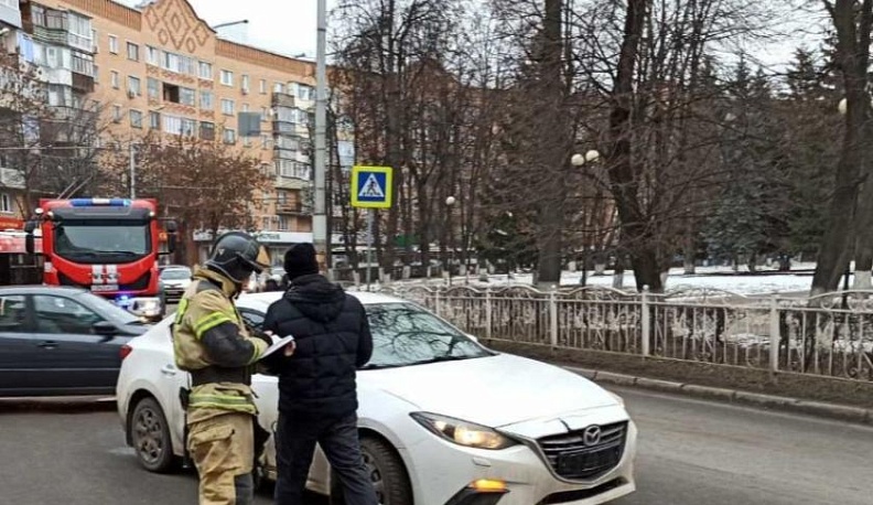 В Калуге пострадал человек при столкновении двух иномарок 