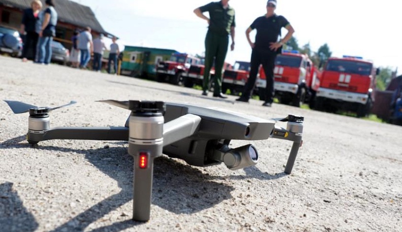 Калужские пожарные увидят лесные возгорания сверху