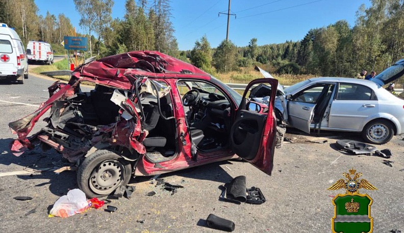 Три человека пострадали в тройном ДТП на трассе под Калугой